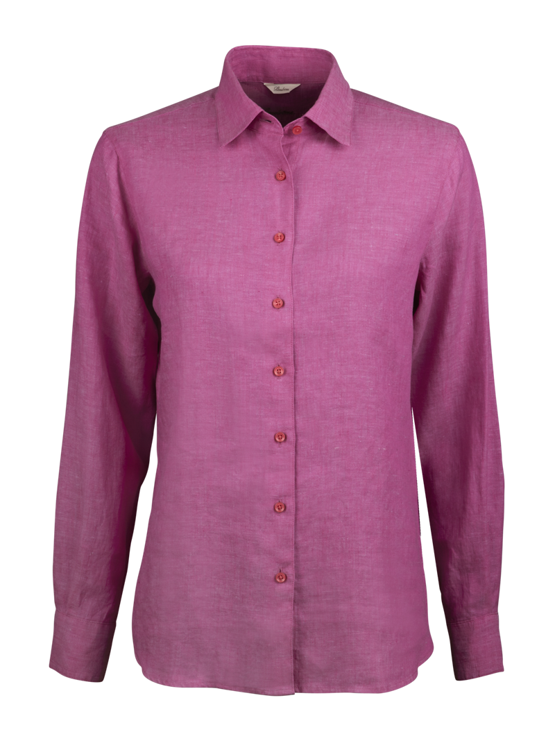 Siri Dark pink Linen Shirt