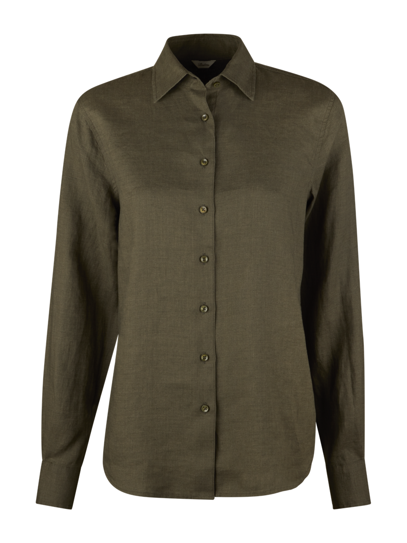 Siri Green Linen Shirt