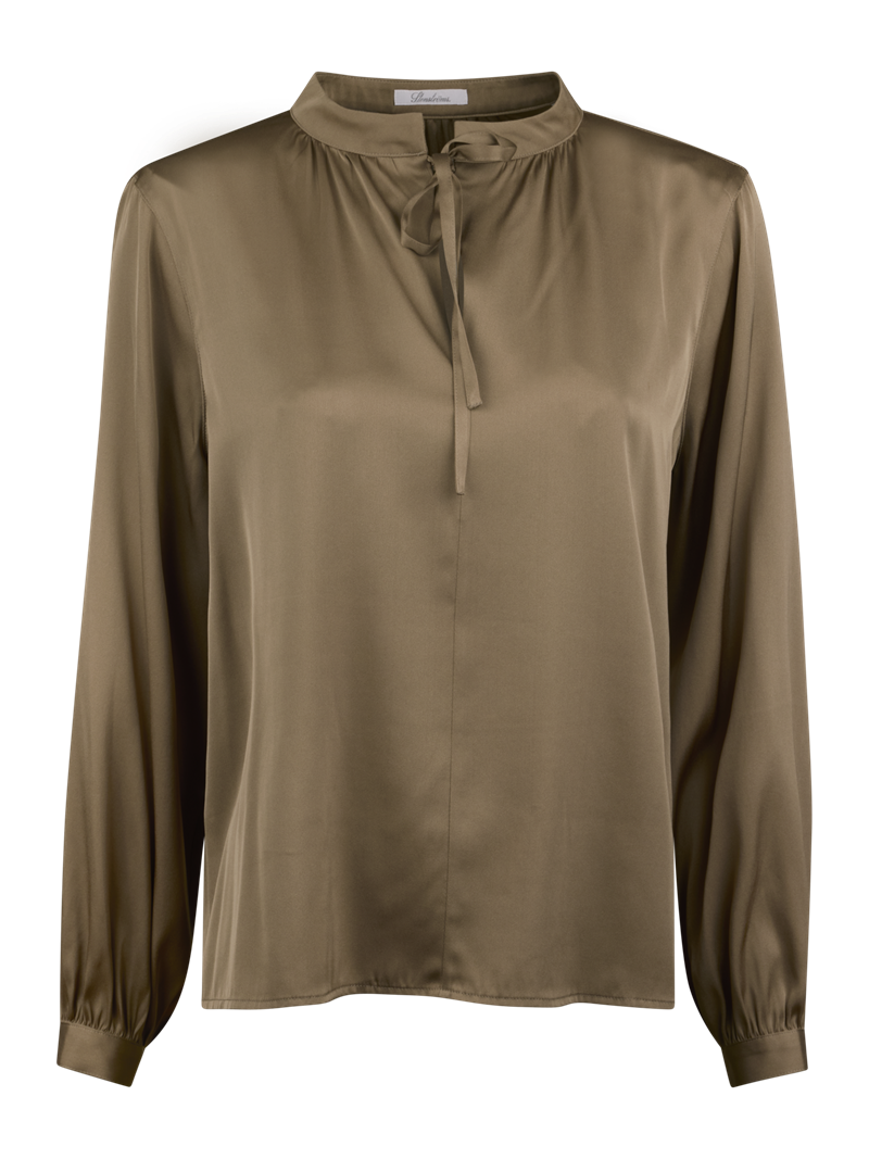 Janelle Seidenbluse, Beige
