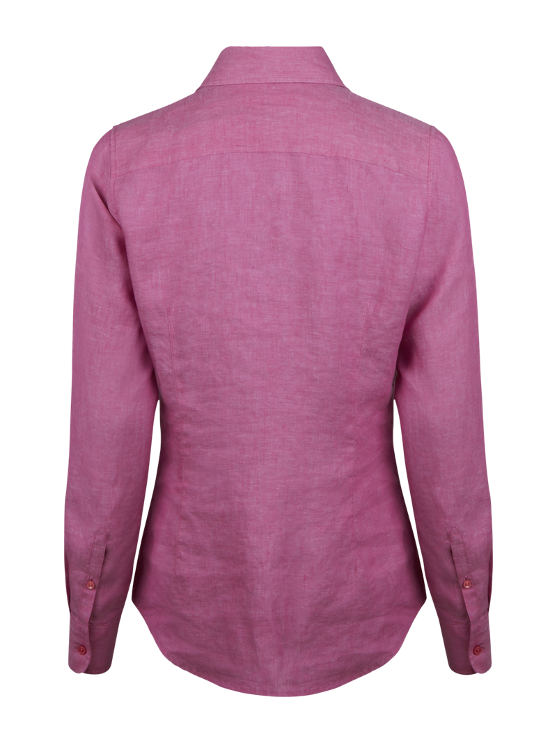 Sofie Dark pink Linen Shirt