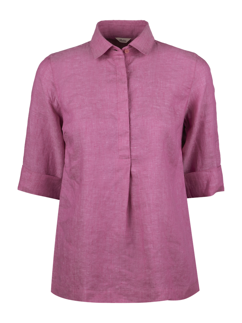 Stella Dark pink Linen Pop-Over