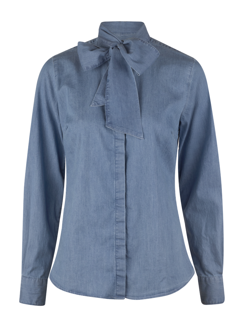 Dilba Blue Bow Blouse
