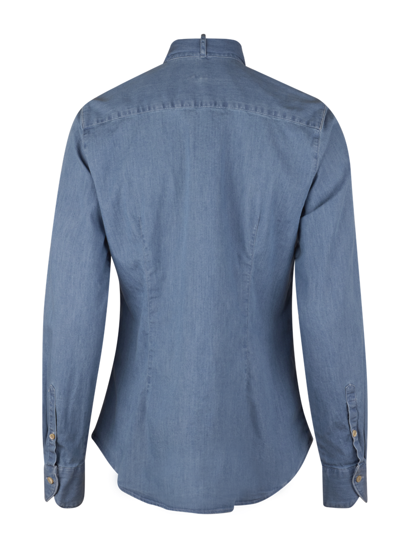 Dilba Blue Bow Blouse