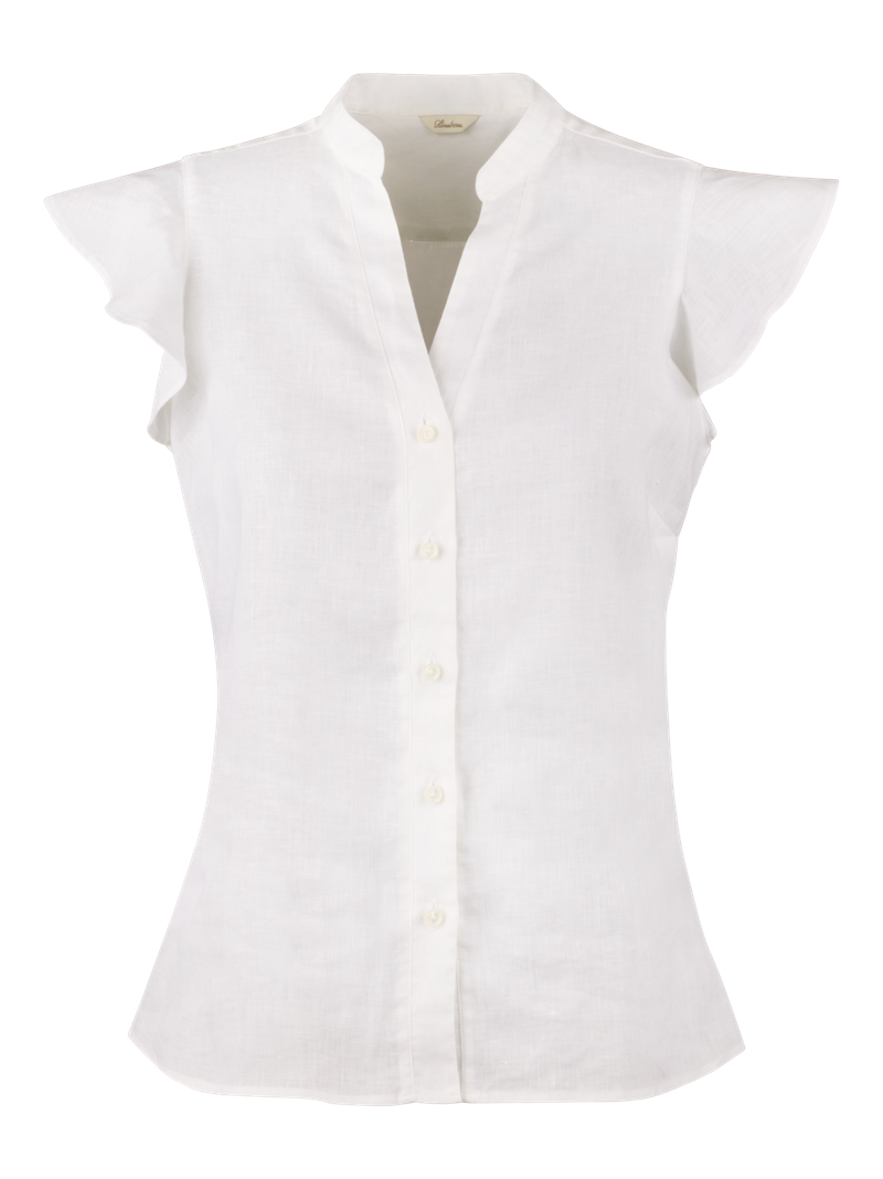 Hali White Linen Blouse