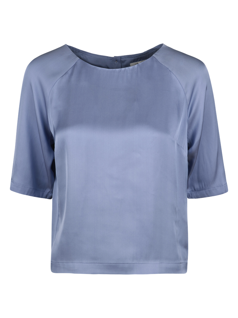 Emily Blau Seidenbluse