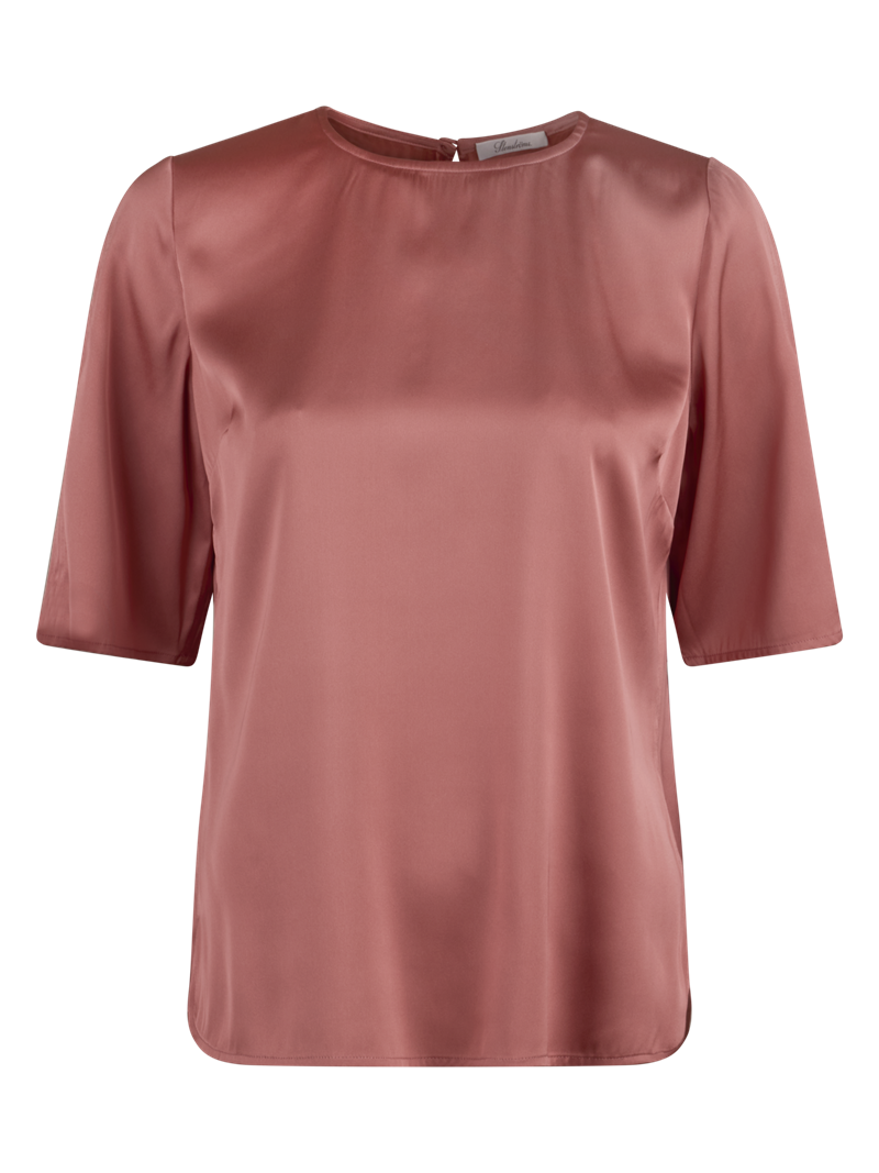 Sanne Seidenbluse, Dunkel rosa