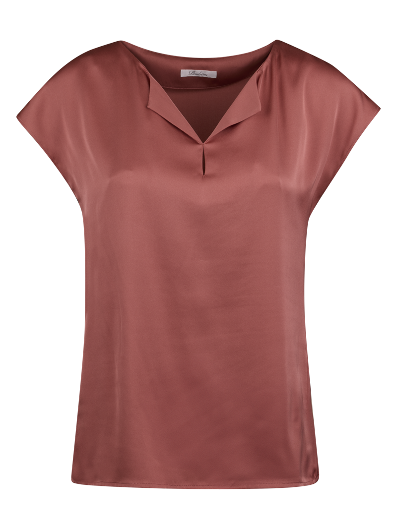 Jewel Seidenbluse, Dunkel rosa