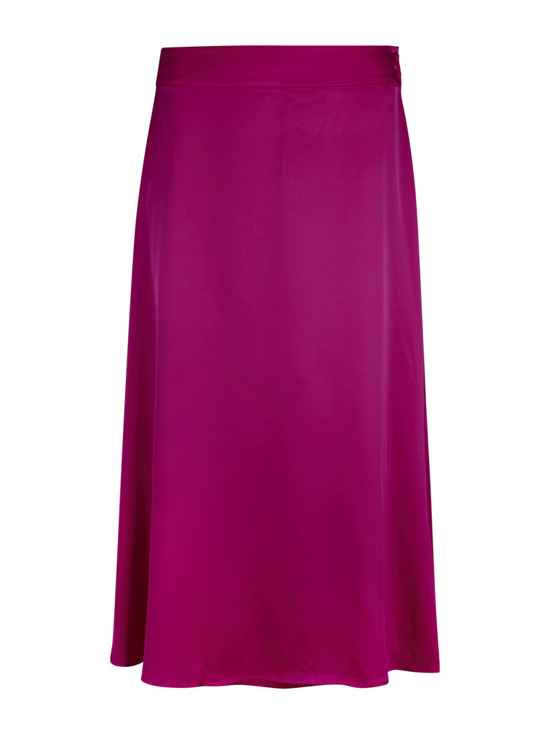 Dunkel rosa Seidenrock Clementine