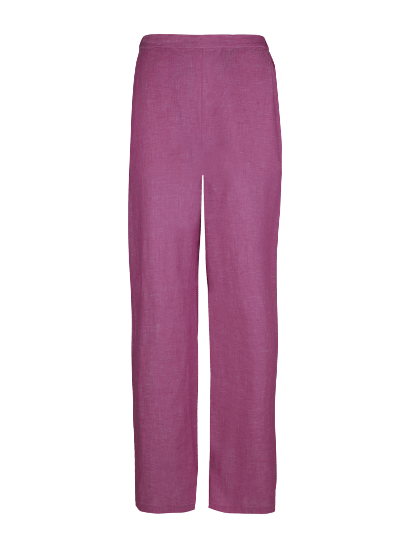 Dunkel rosa Leinenhosen Engla