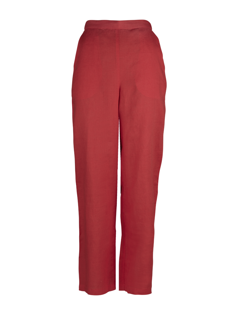 Orange Leinenhosen Engla