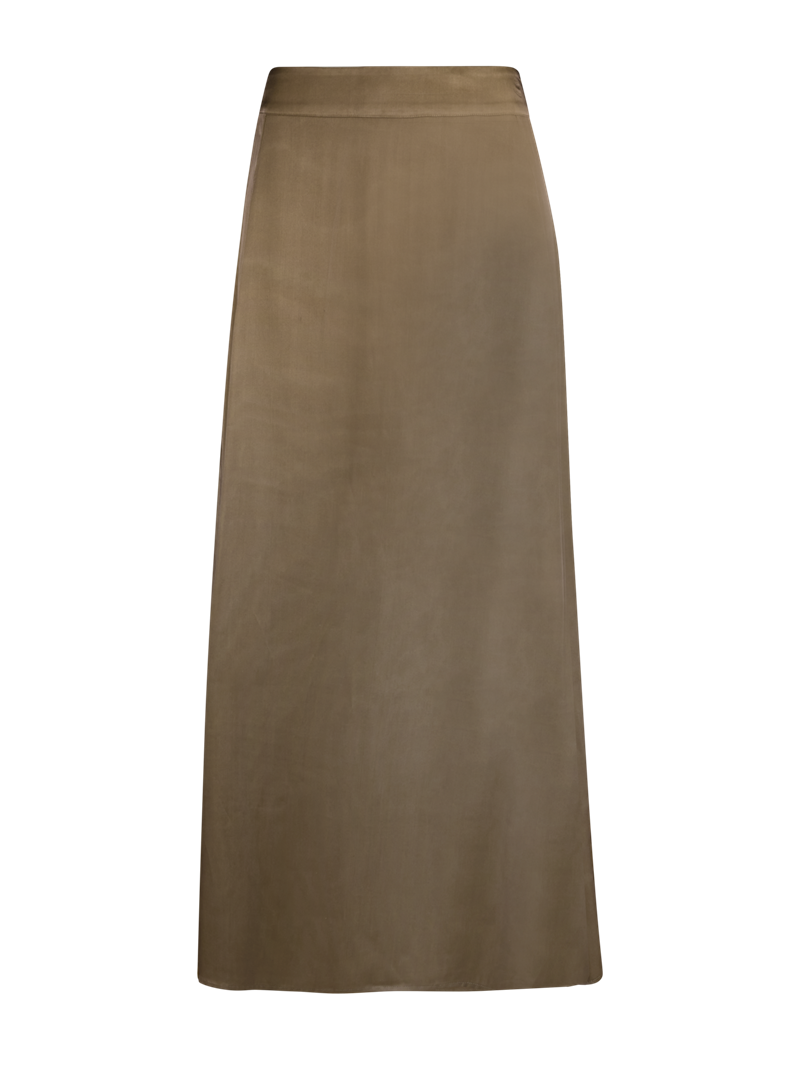 Jada Beige Seidenrock