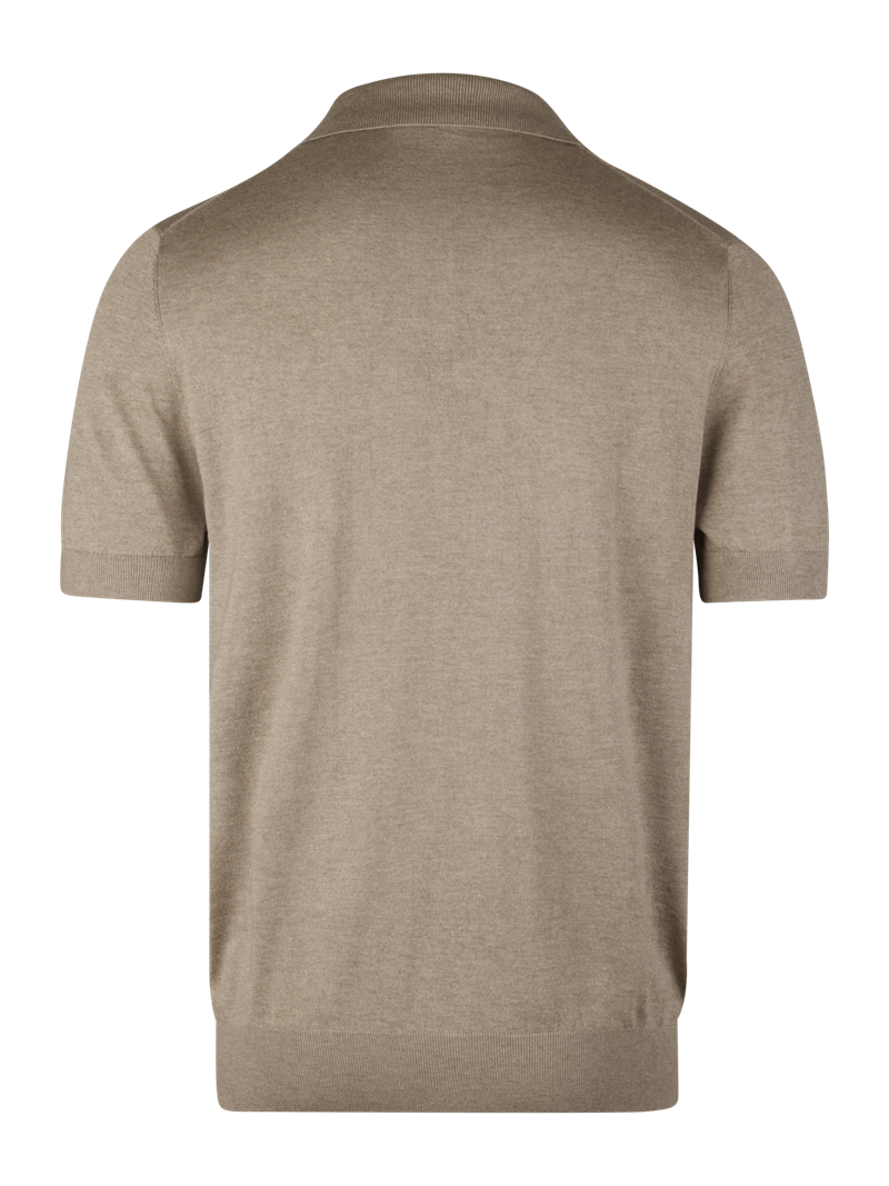 Beige Silk/Cashmere Polo Shirt