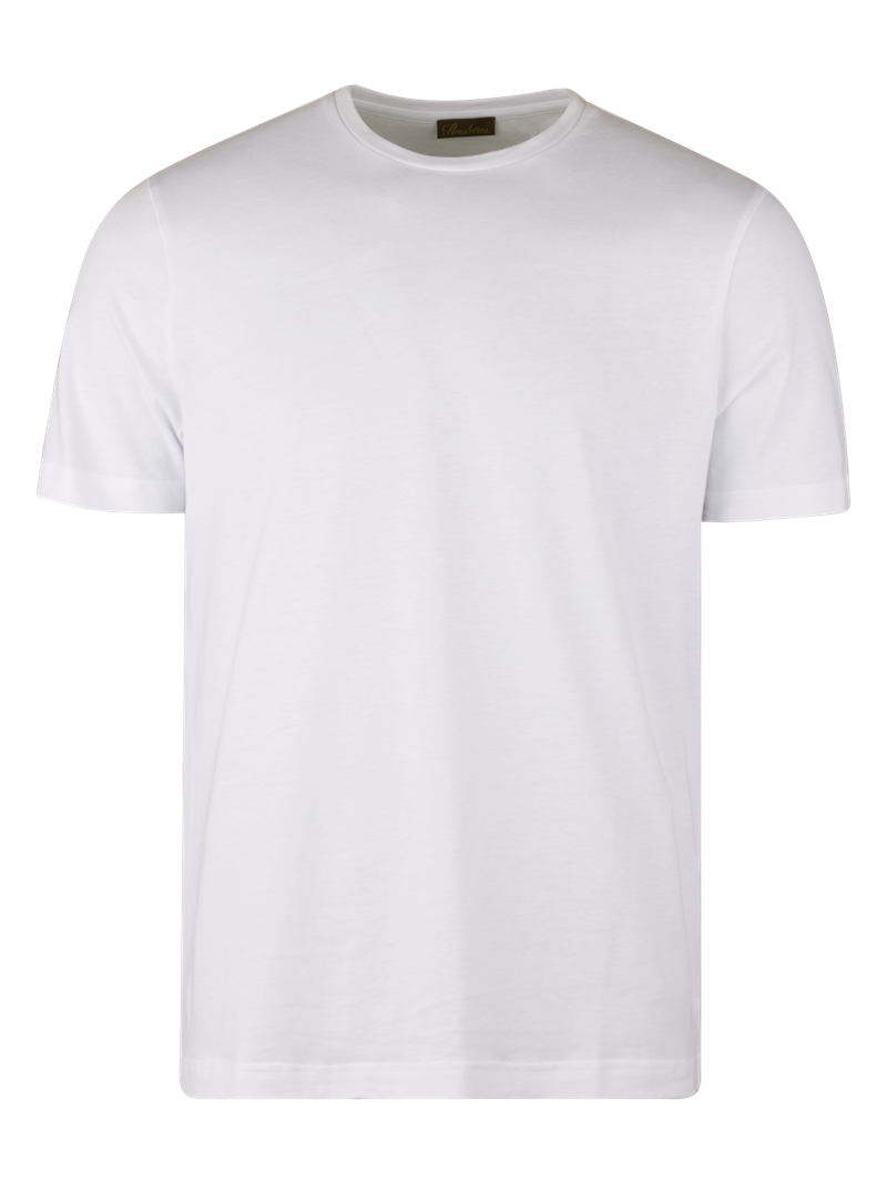 Vit Bomulls T-Shirt