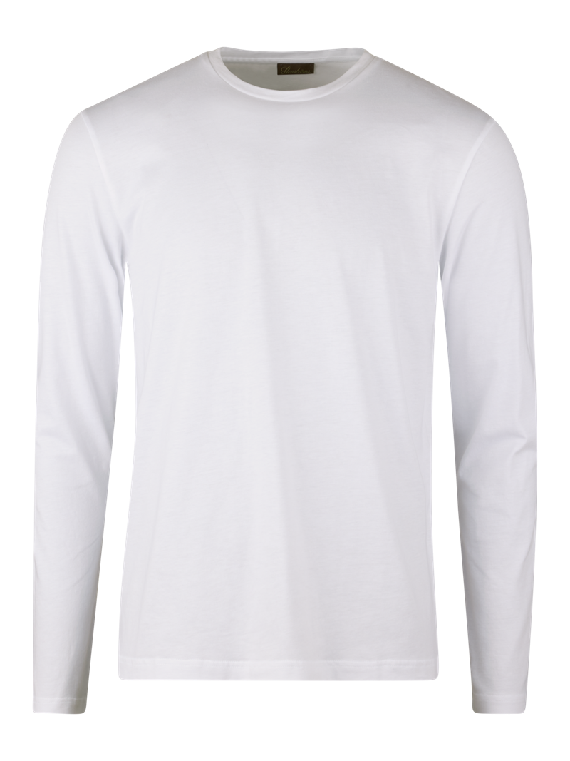Vit Långärmad T-Shirt