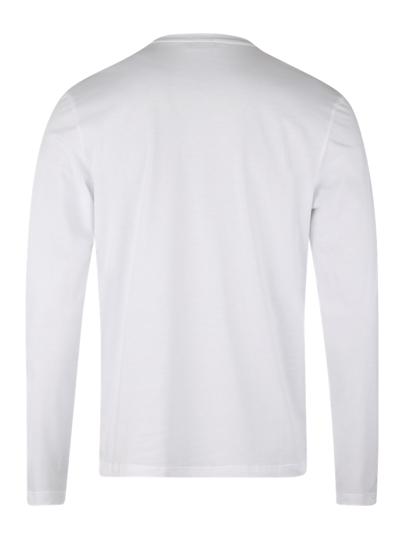 Vit Långärmad T-Shirt