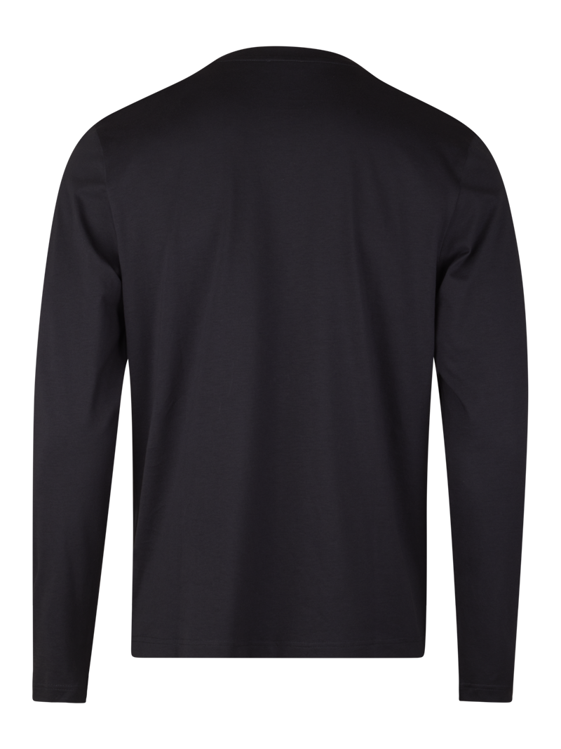Marinblå Långärmad T-Shirt