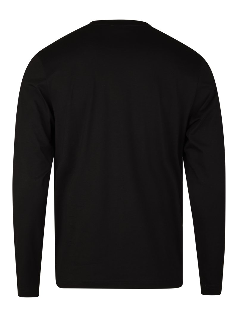Svart Långärmad T-Shirt