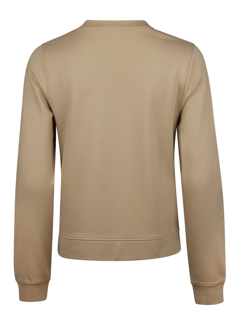 Holiday Beige Crew Neck Sweater