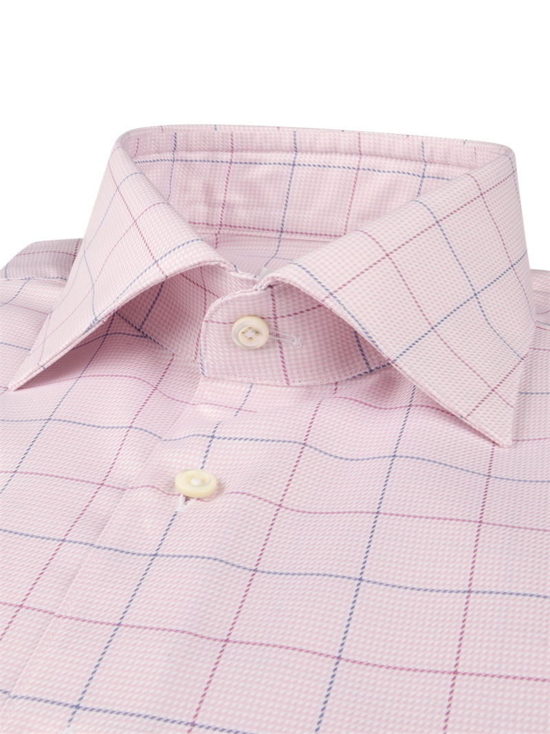 Light pink Checked Twill Shirt