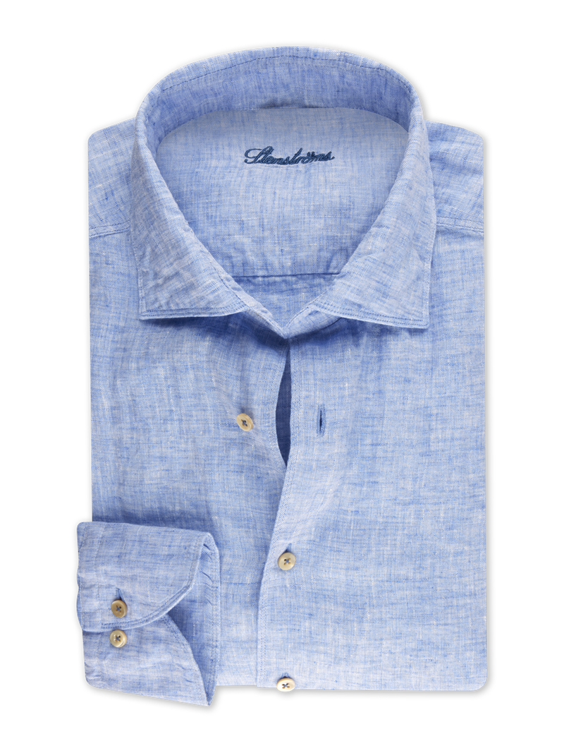 Blau Leinenhemd