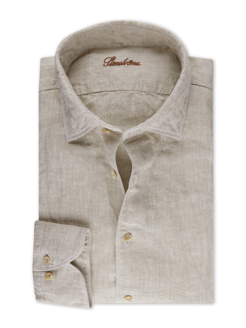 Hell beige Leinenhemd