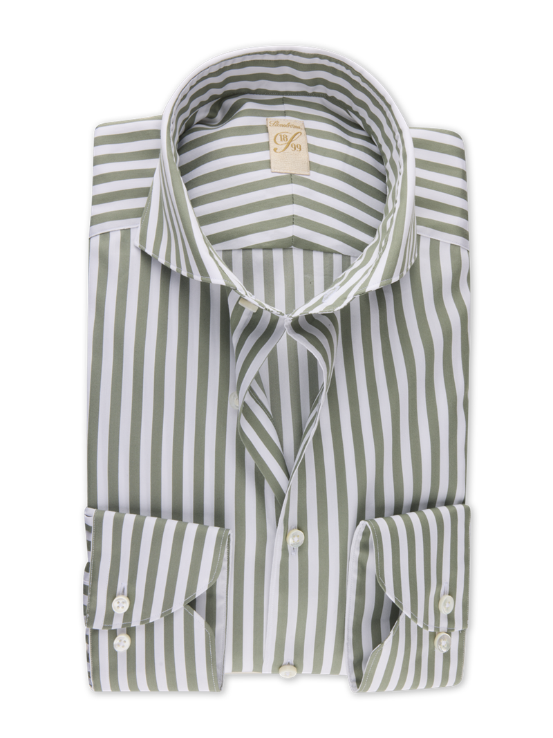 Green Striped Shirt