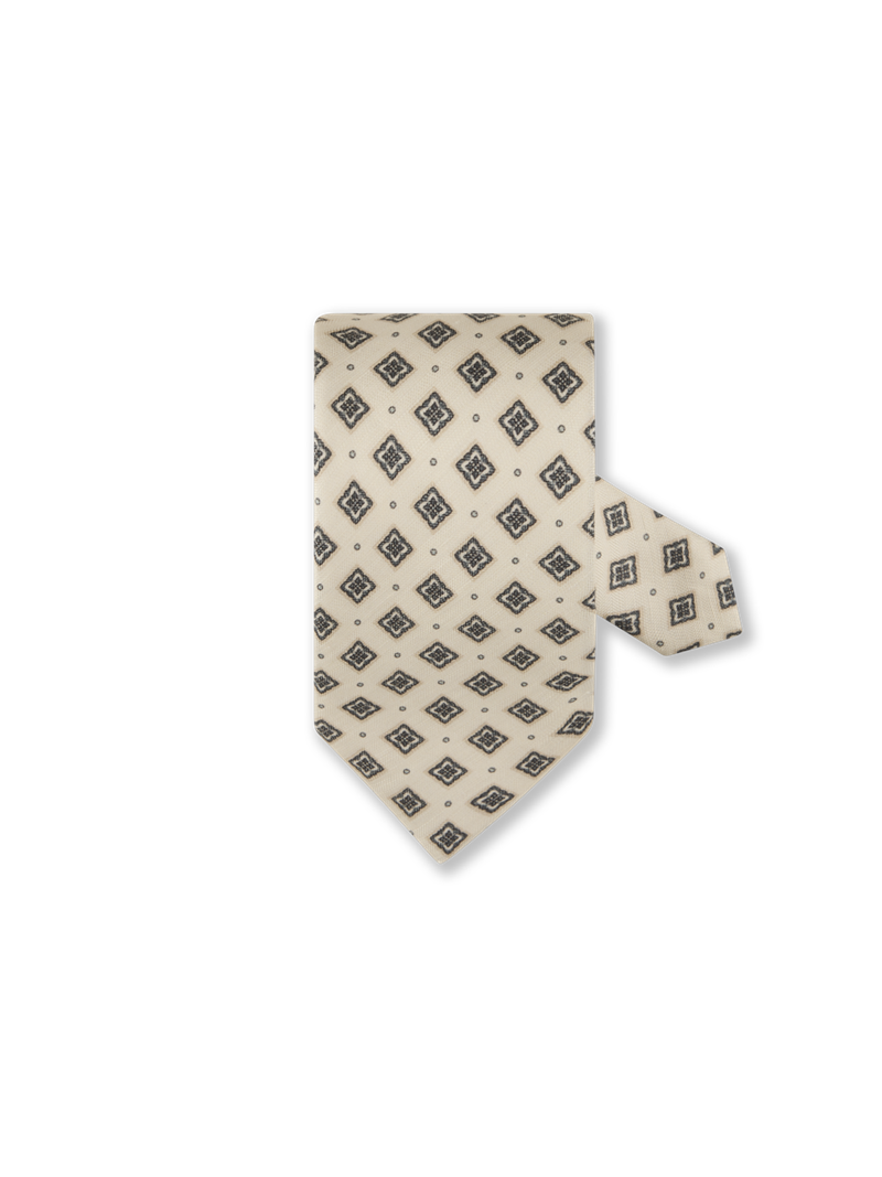 Offwhite Silk Tie