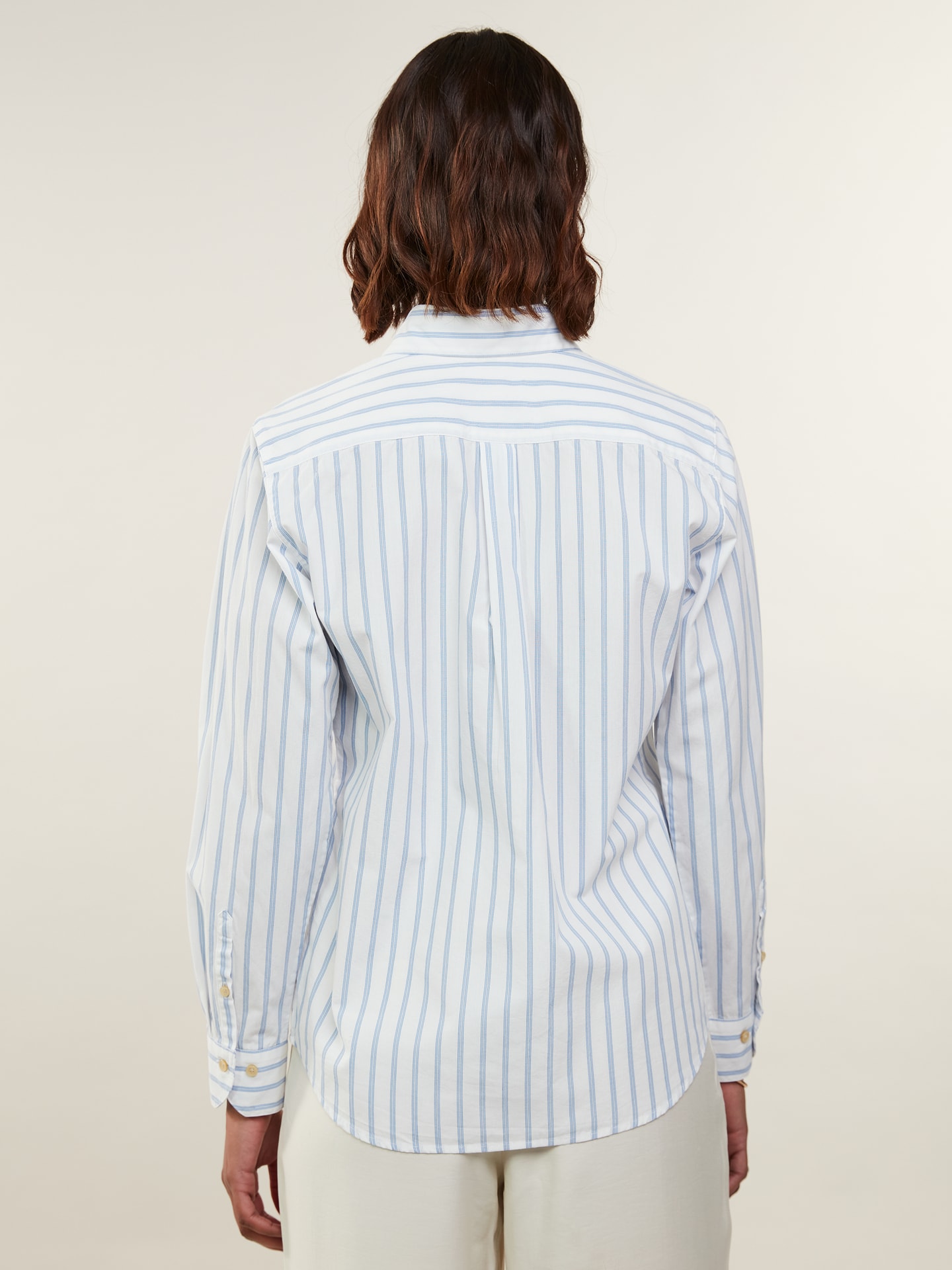 Siri Light blue Striped Shirt 