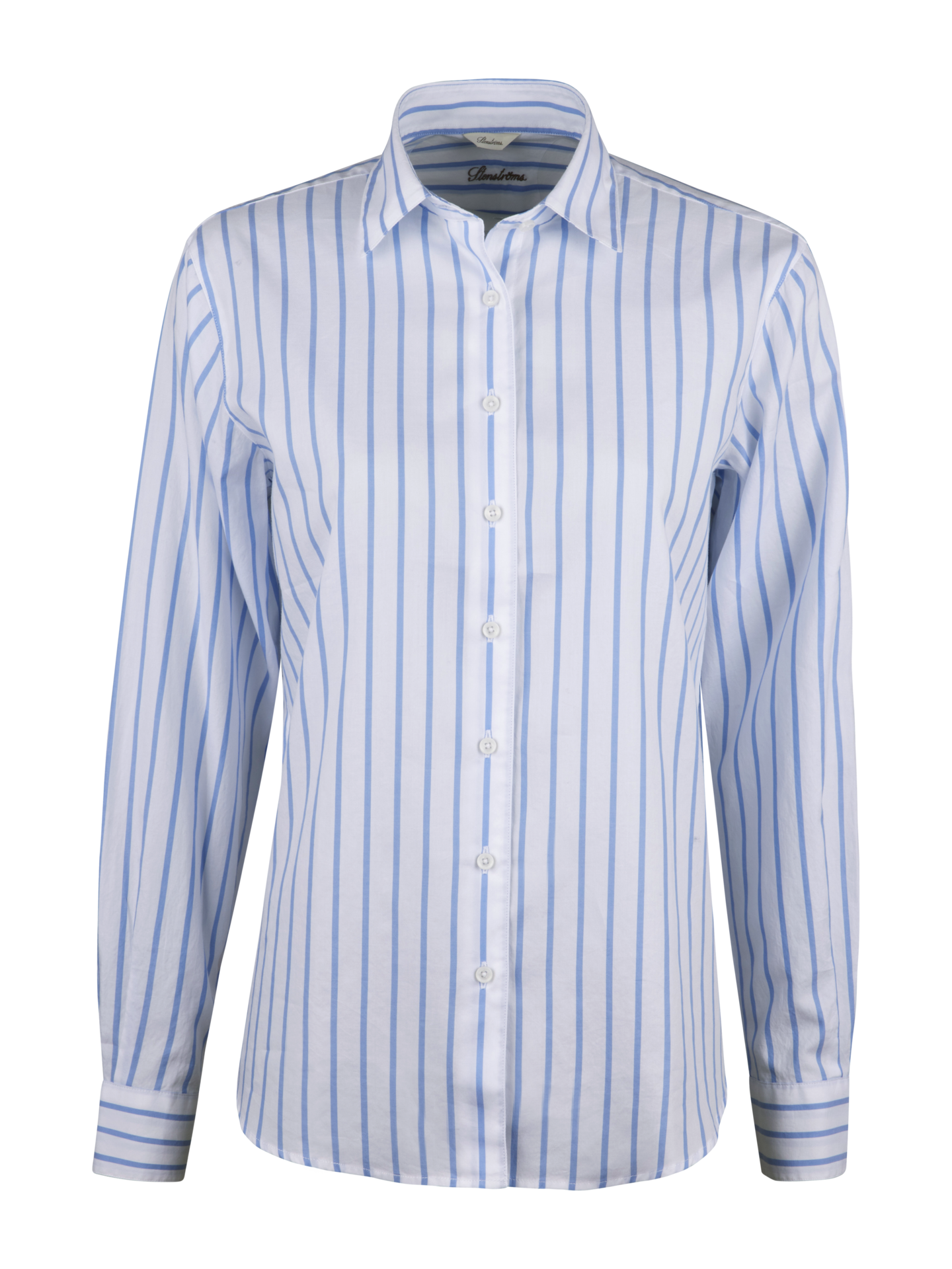 Stenströms Siri Light blue Striped Shirt | Women | Women's shirts & blouses | Classic | Size: 48 | Light blue | Striped | Long Sleeves