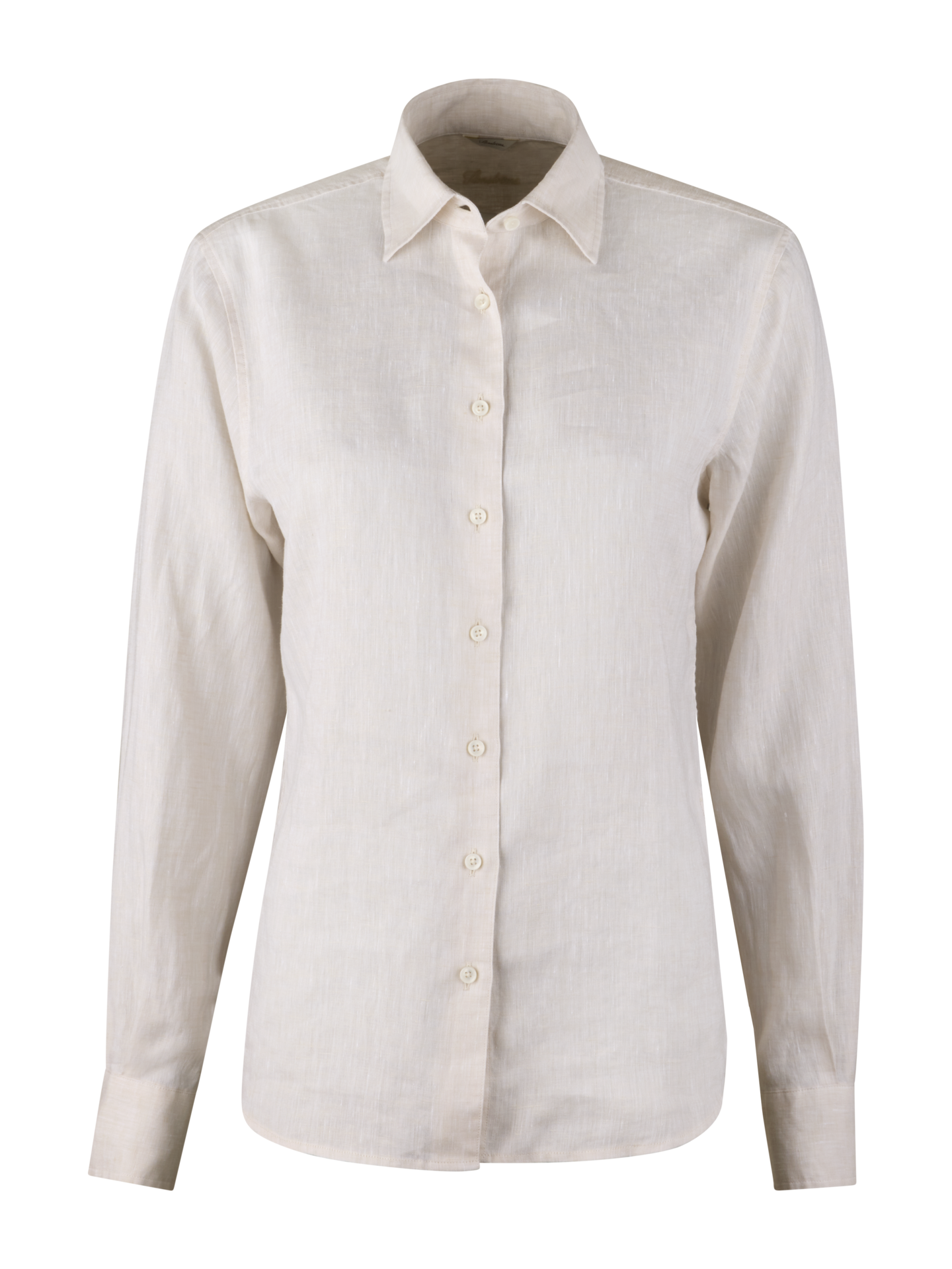 Stenströms Siri Beige Linen Shirt | Women | Women's shirts & blouses | Classic | Size: 40 | Beige | Solid | Long Sleeves
