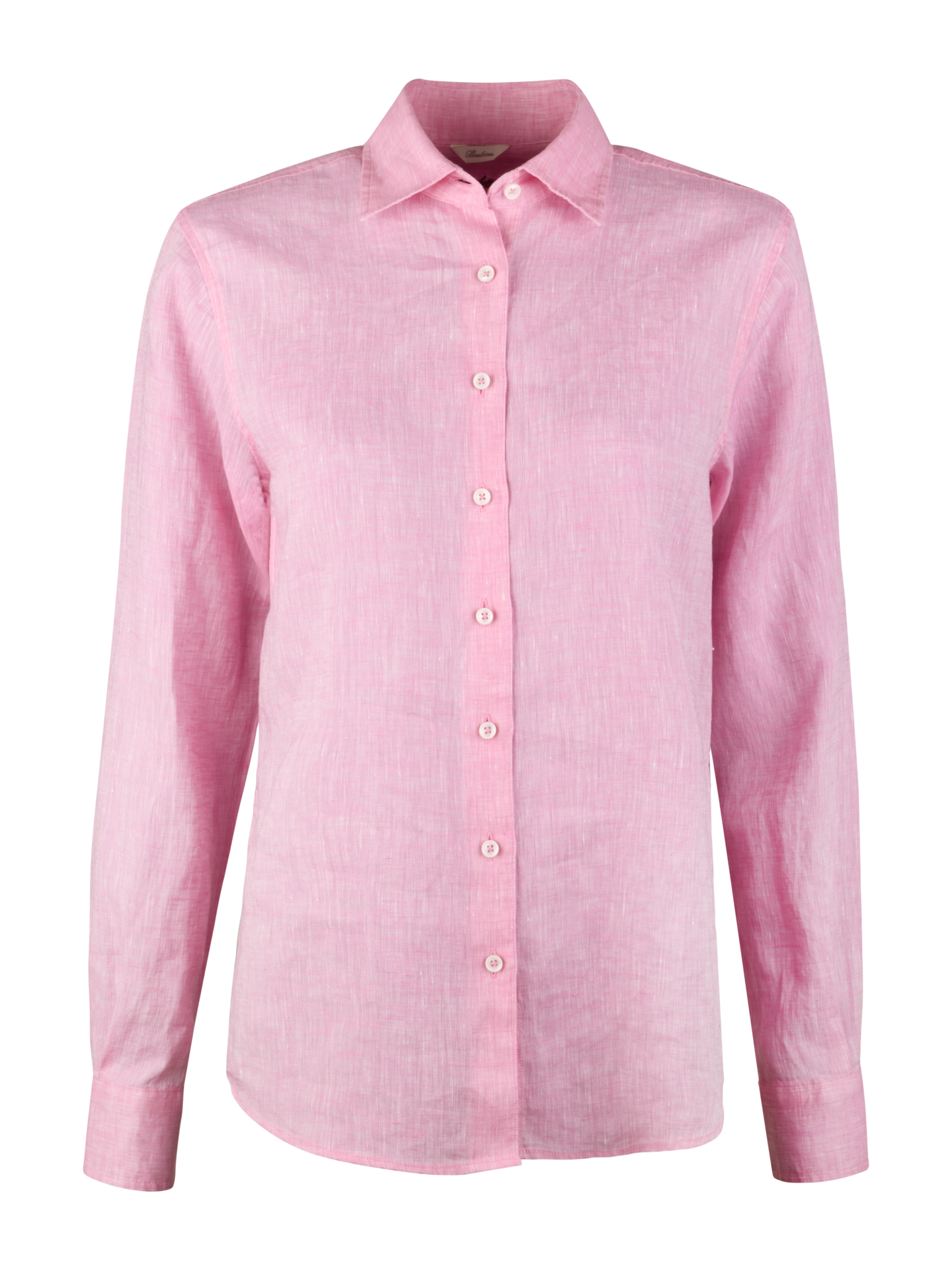 Stenströms Siri Pink Linen Shirt | Women | Women's shirts & blouses | Classic | Size: 48 | Pink | Solid | Long Sleeves