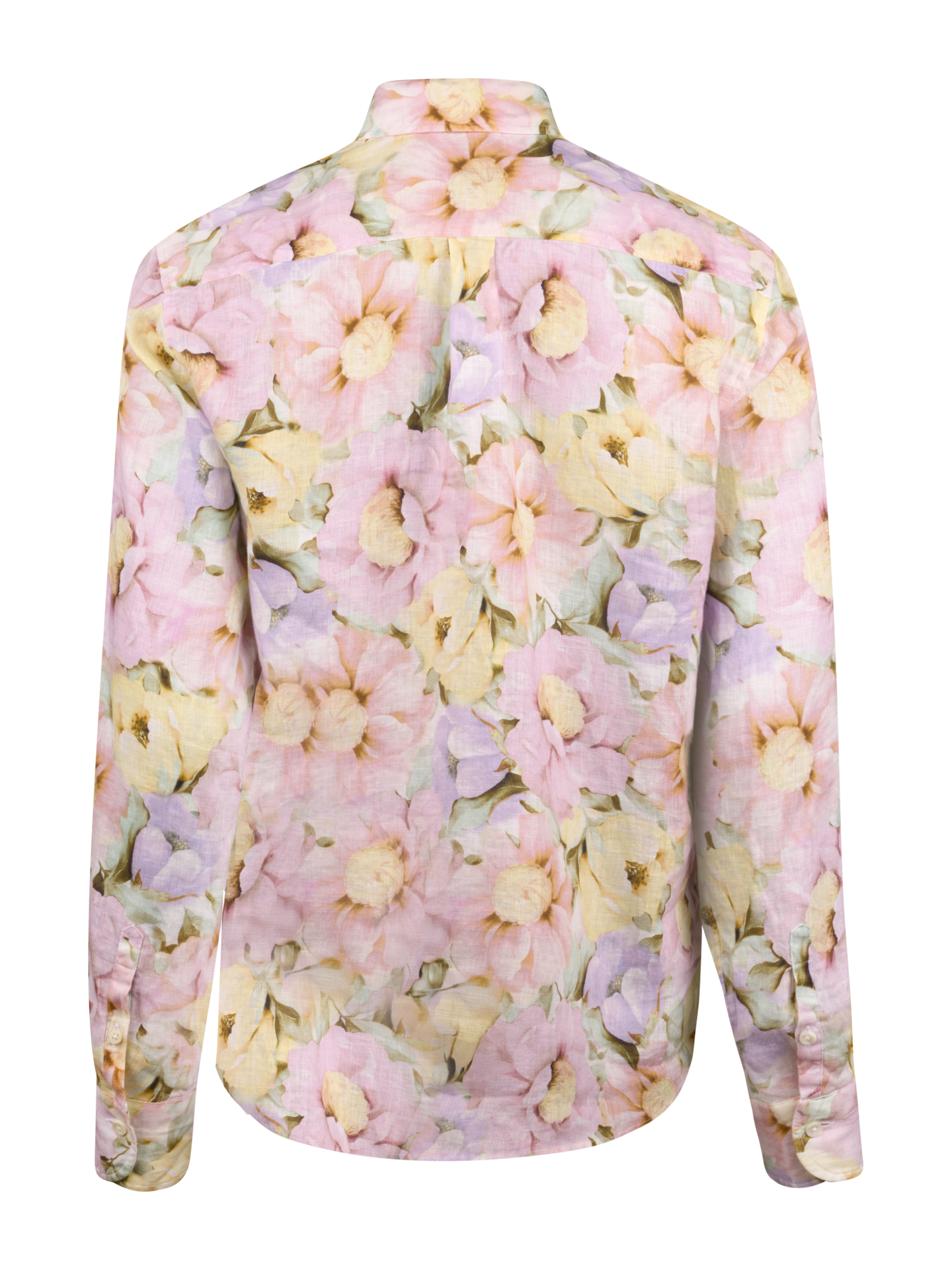 Siri Light pink Floral Linen Shirt