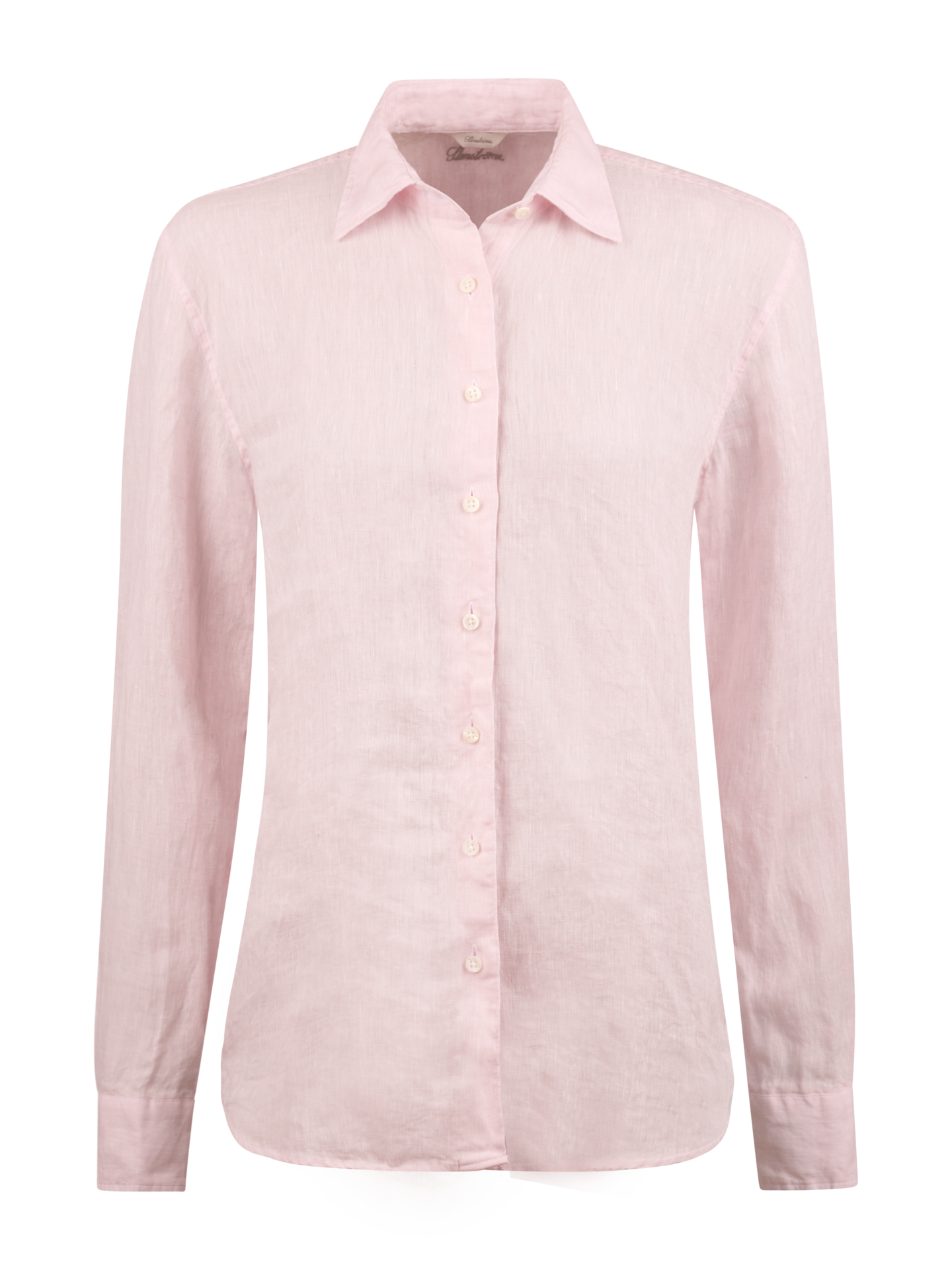 Stenströms Siri Hell rosa Leinenhemdbluse | Damen | Hemden & Blusen für Damen | Größe: 34 | Hell rosa | Solid | Lange Ärmel
