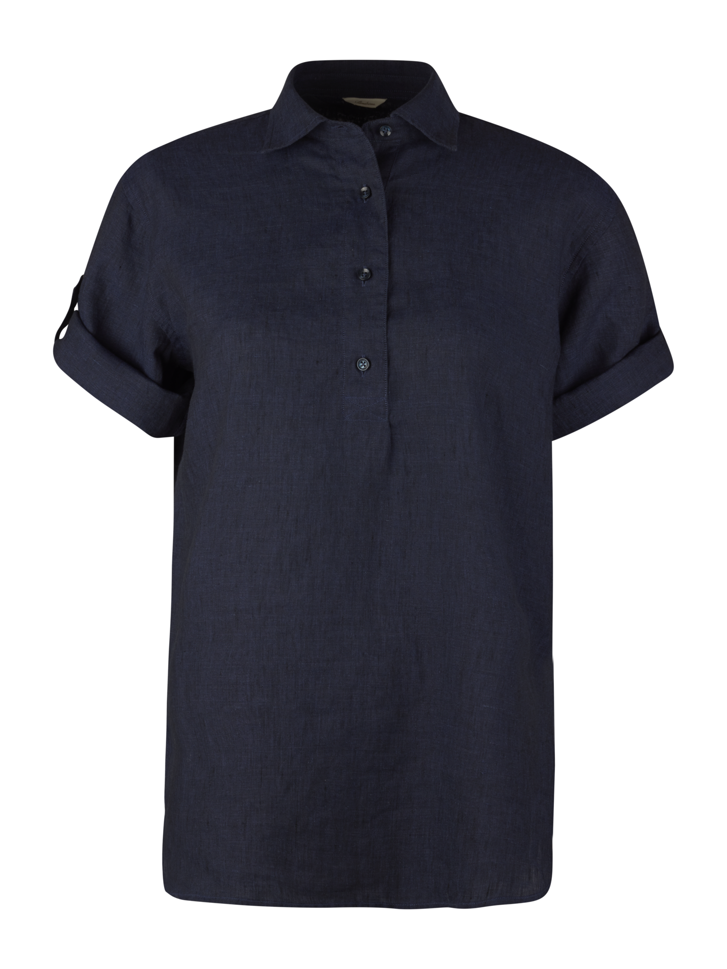 Stenströms Jenna Navy blau Schlupfbluse aus Leinen | Damen | Hemden & Blusen für Damen | Größe: 46 | Navy blau | Solid | Kurzarm