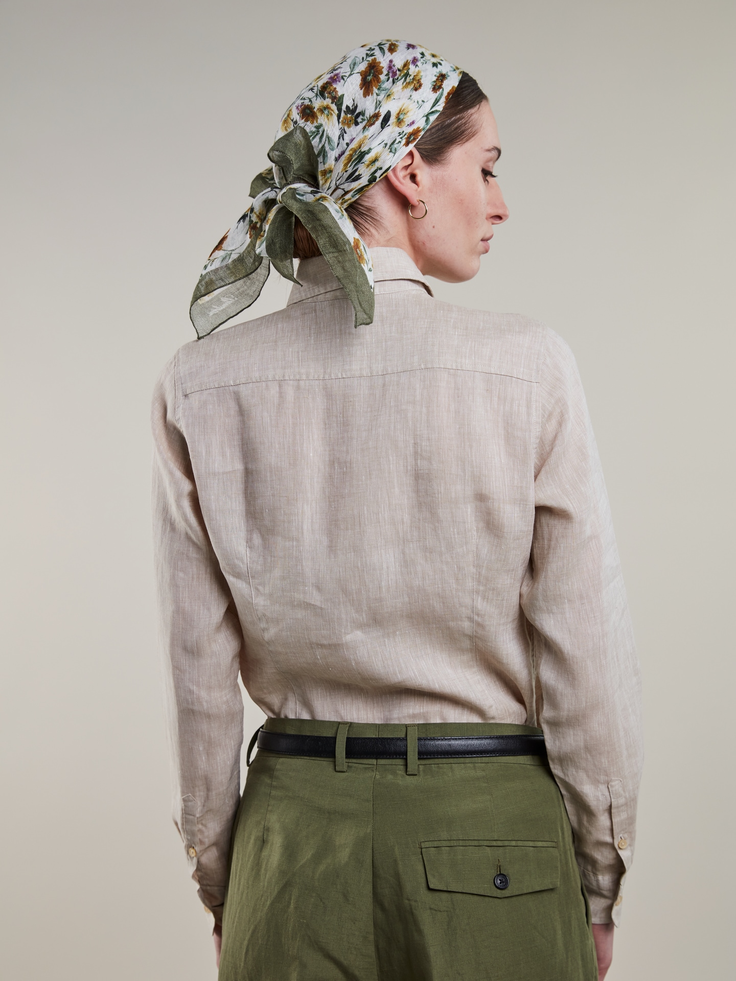 Sofie Beige Linen Shirt 