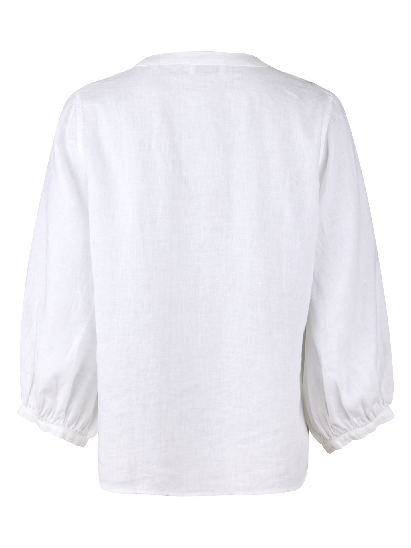 Anna White Linen Blouse