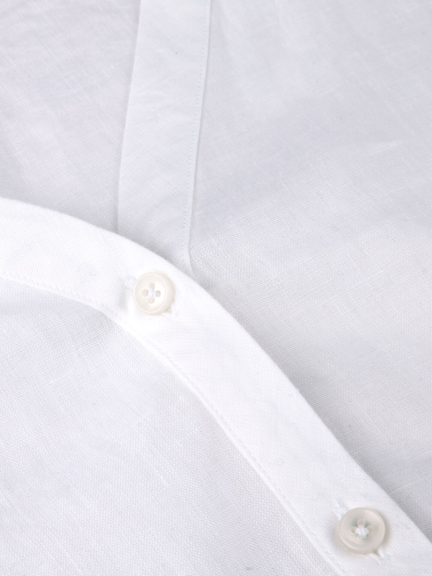 Anna White Linen Blouse