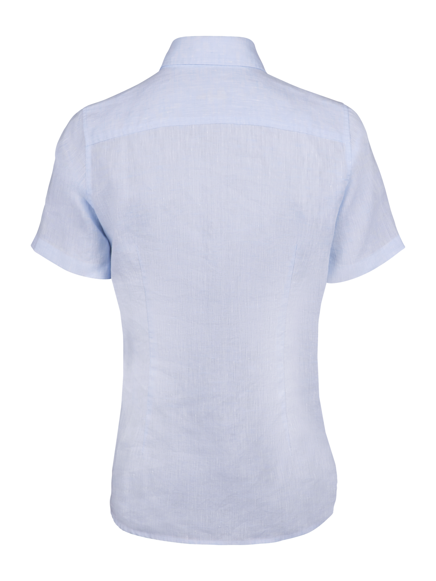 Sofie Light blue Linen Shirt, Short Sleeve