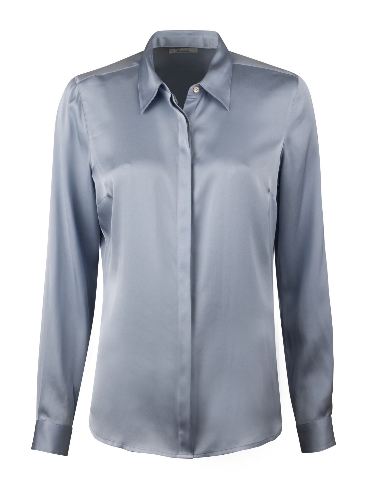 Stenströms Susan Light blue Silk Shirt | Women | Women's shirts & blouses | Feminine | Size: 44 | Light blue | Solid | Long Sleeves