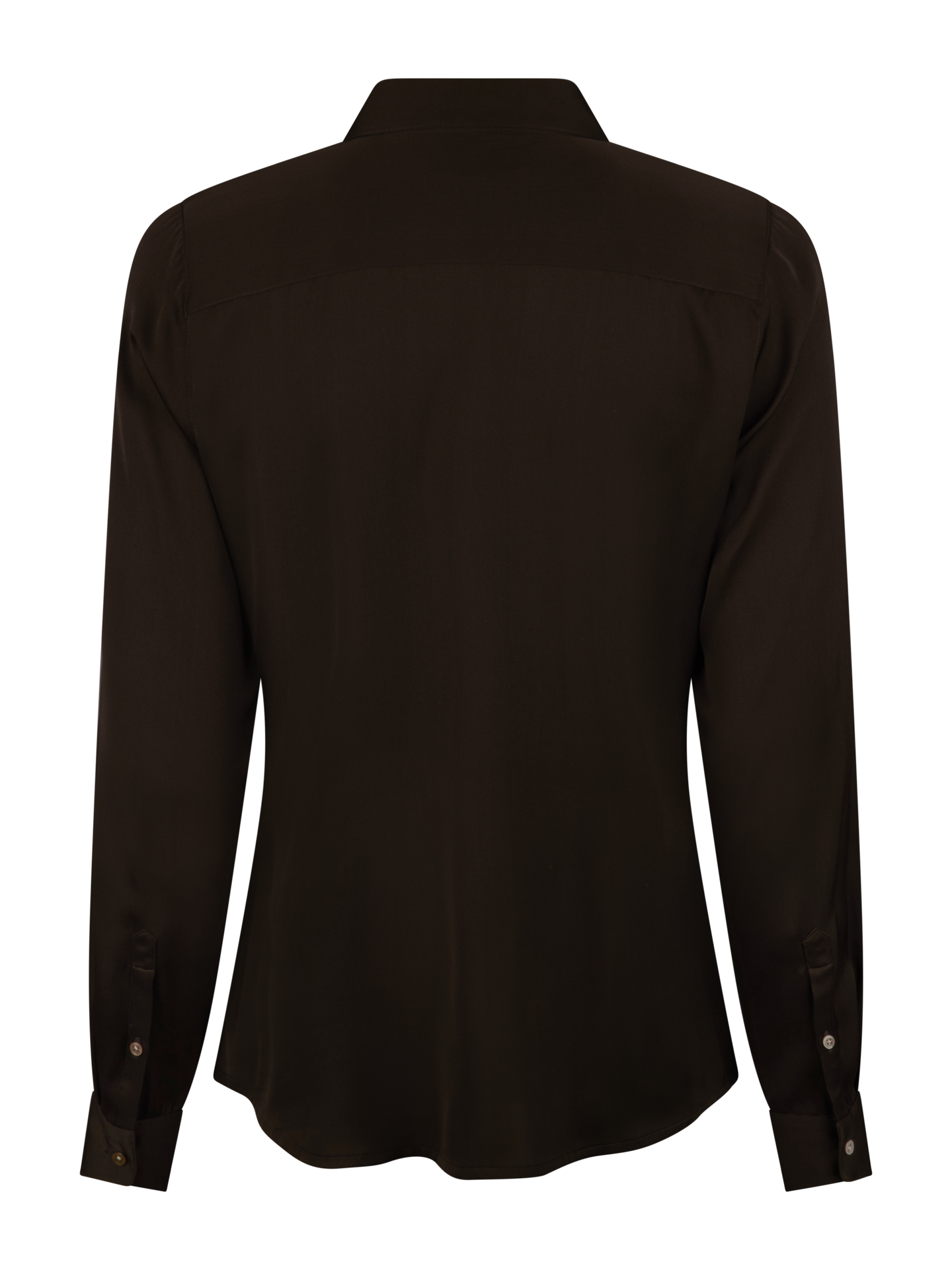 Susan Dark brown Silk Shirt 