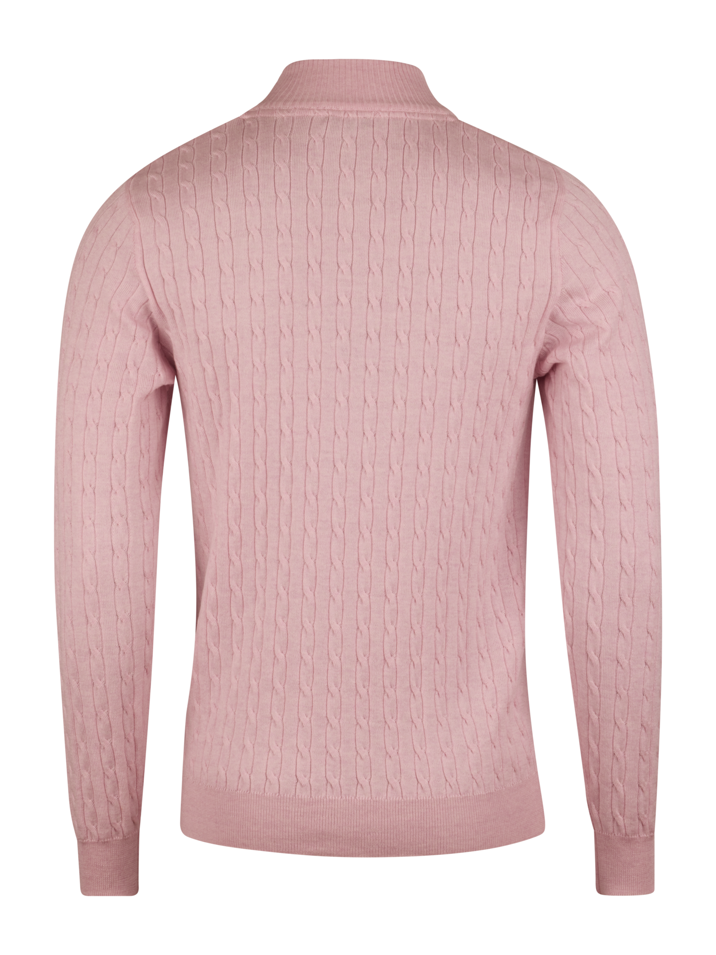 Light pink Cable Knit Merino Wool Half Zip | Stenstroms.com Light pink Cable Knit Merino Wool Half Zip | Stenstroms.com