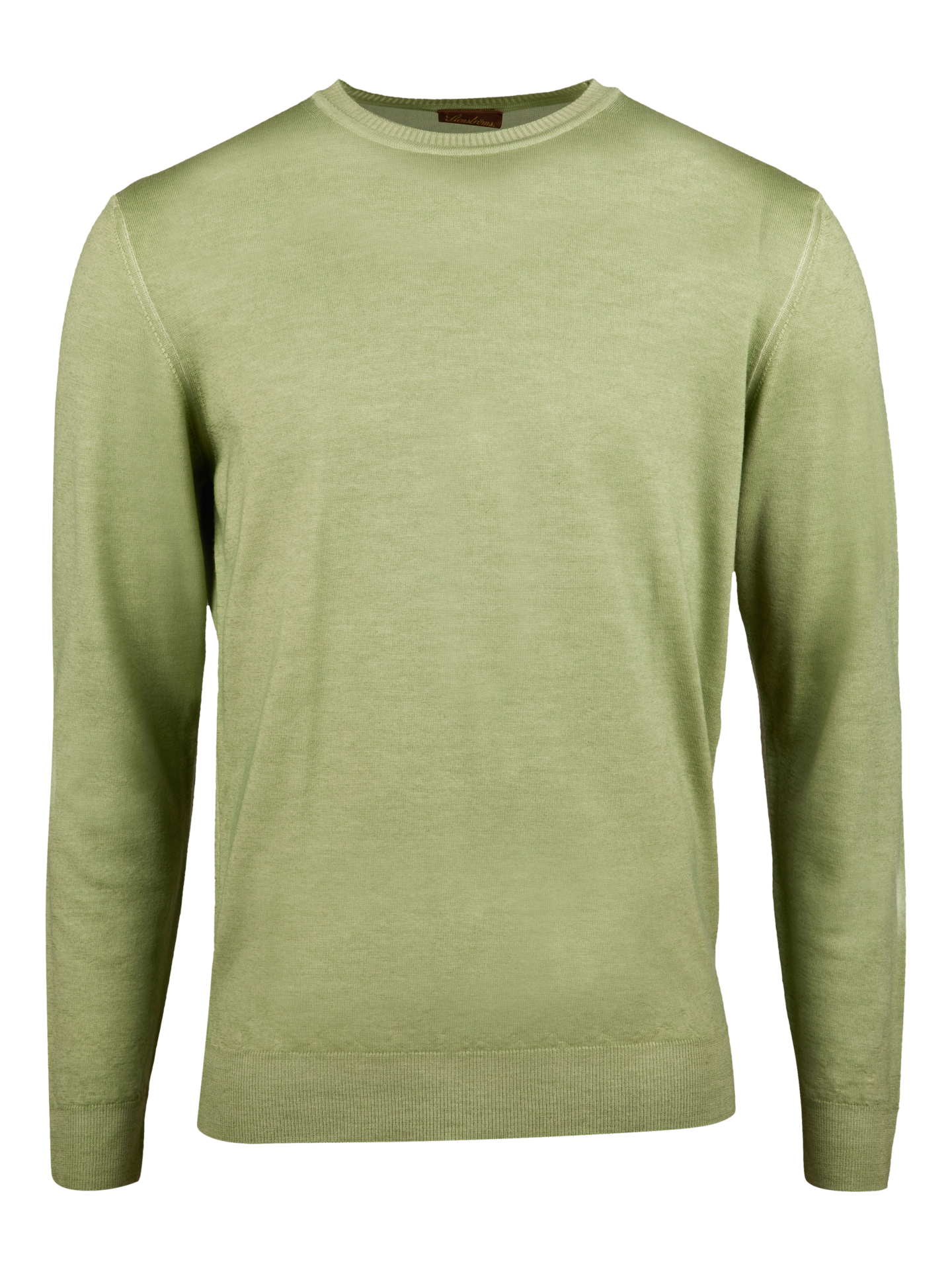 Stenströms Green Merino Wool Crew Neck | Men | Men's knitwear & sweatshirts | Size: S | Green | Long Sleeves