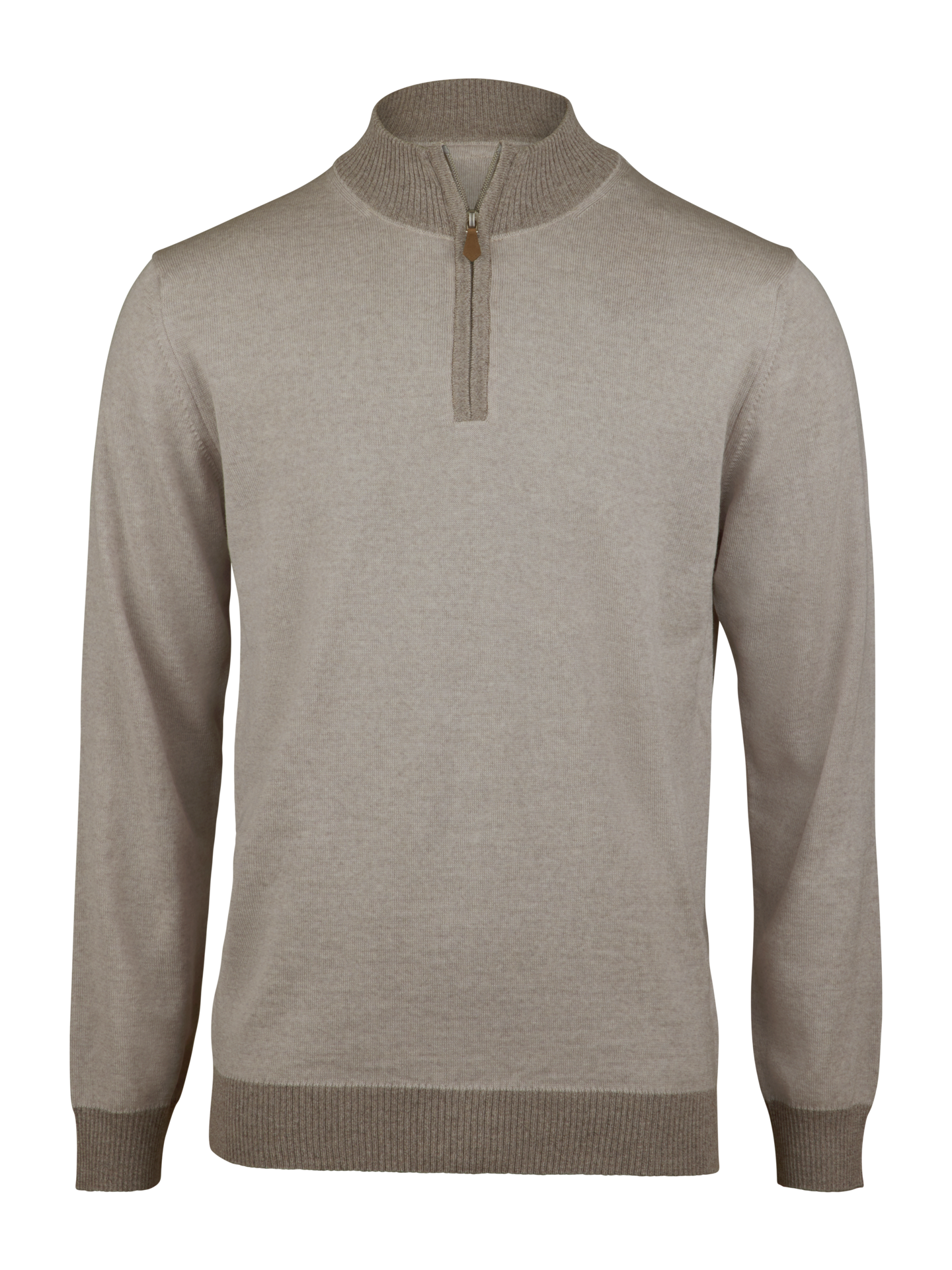 Stenströms Champange Merino Wool Half Zip | Men | Men's knitwear & sweatshirts | Size: L | Champange | Solid | Long Sleeves