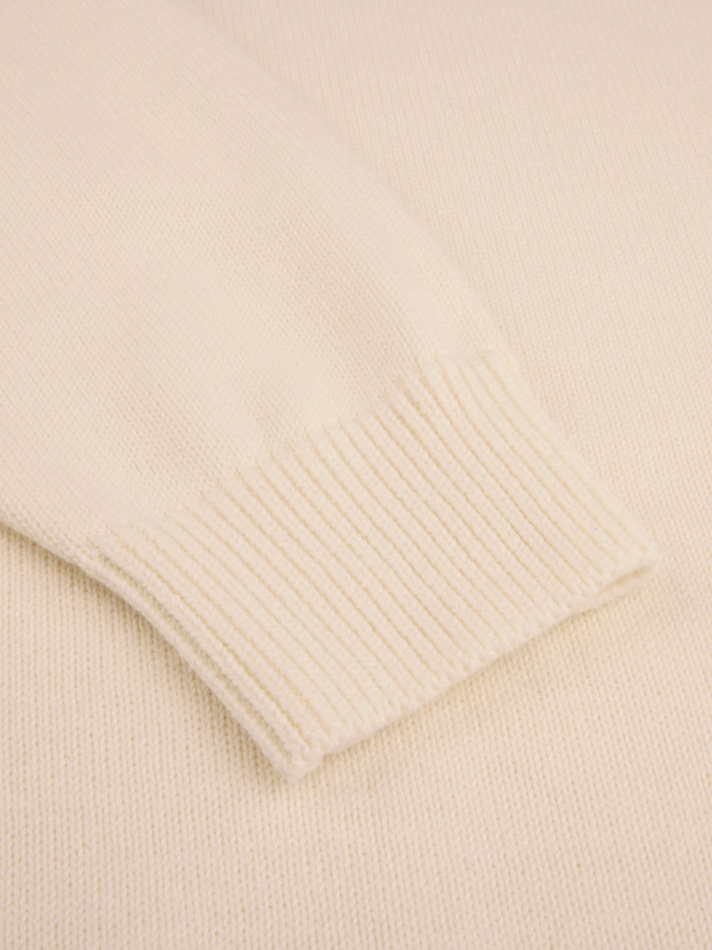 Pullover mit Rundhalskragen, Offwhite 