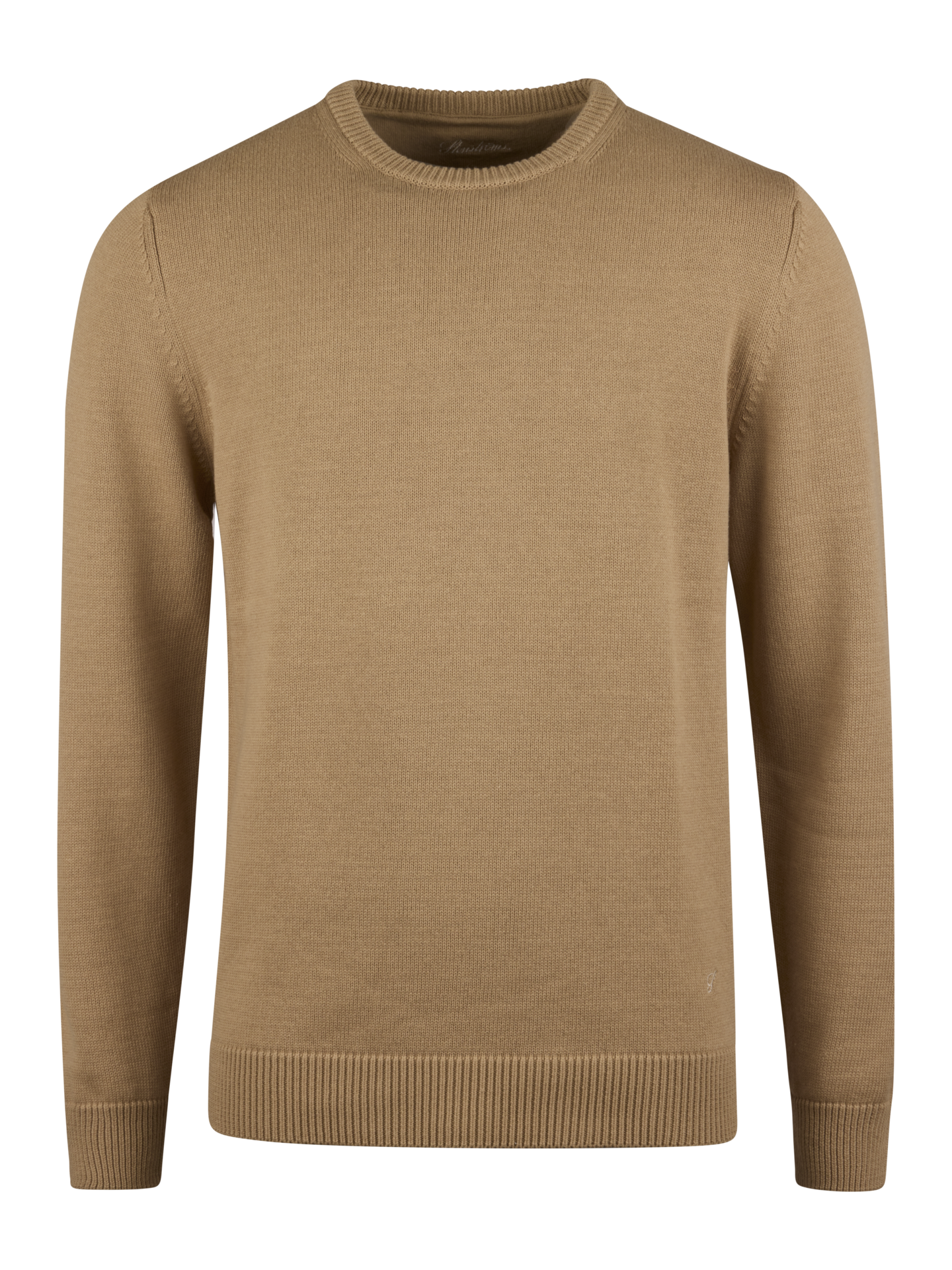 Stenströms Beige Crew Neck Sweater | Men | Men's knitwear & sweatshirts | Size: S | Beige | Solid | Long Sleeves