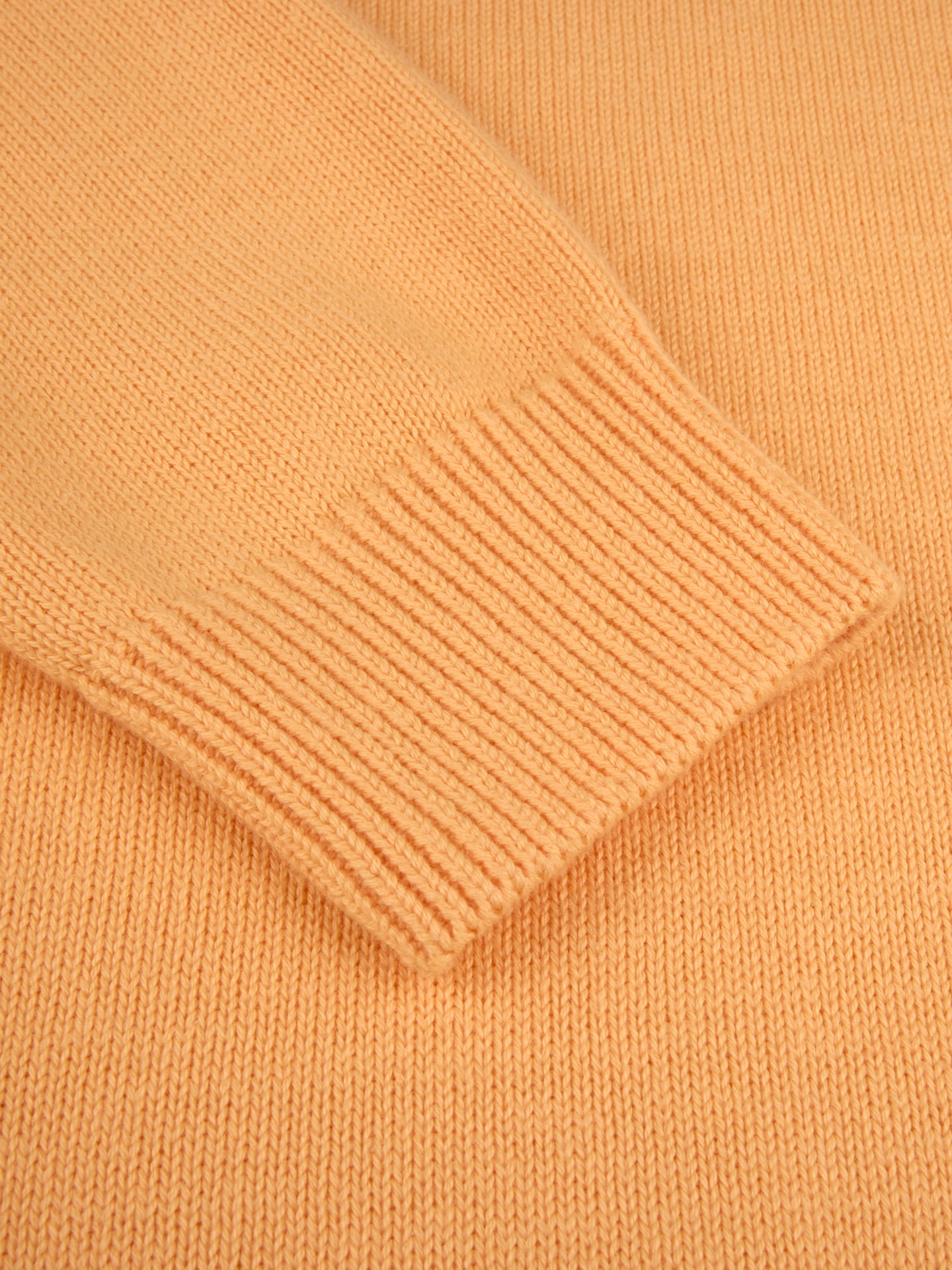 Light orange Crew Neck Sweater 