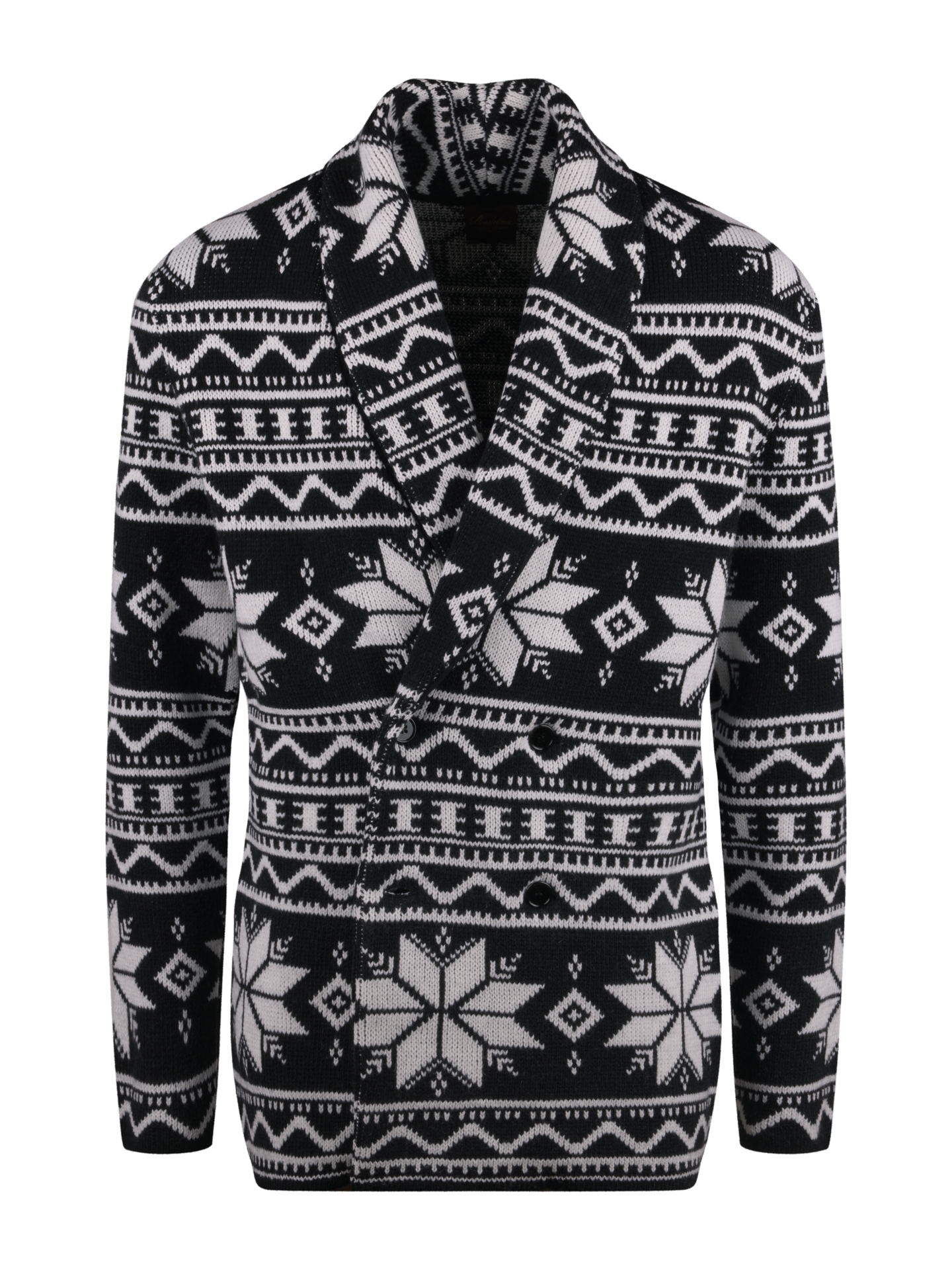 Stenströms Black Knitted Tuxedo Cardigan | Men | Jackets & Blazers | Size: M | Black | Solid | Long Sleeves