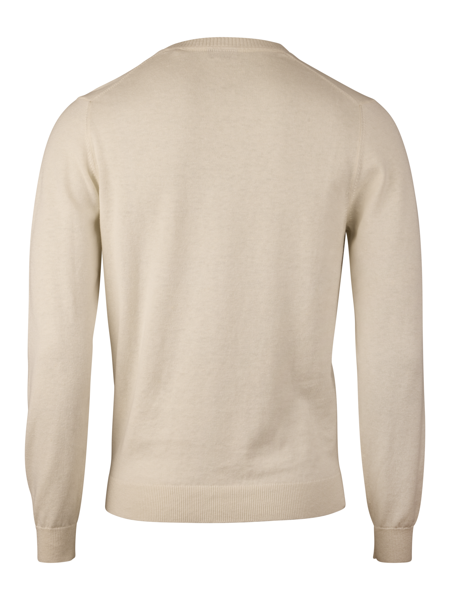Offwhite pullover mit Rundhalskragen 