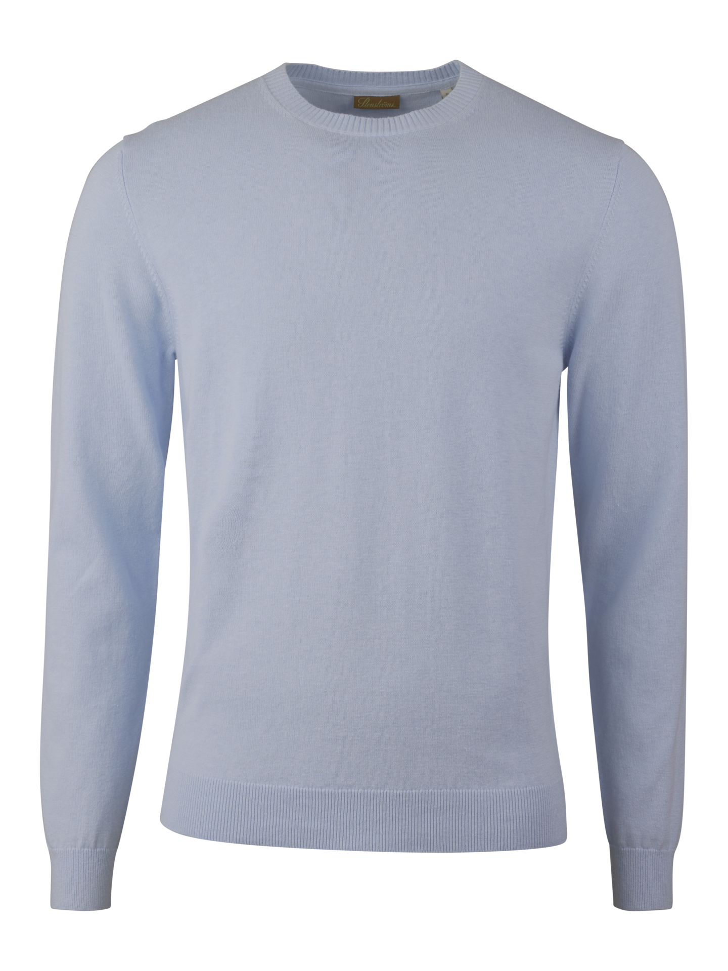 Stenströms Light blue Knitted Crew Neck | Men | Men's knitwear & sweatshirts | Size: 3XL | Light blue | Solid | Long Sleeves
