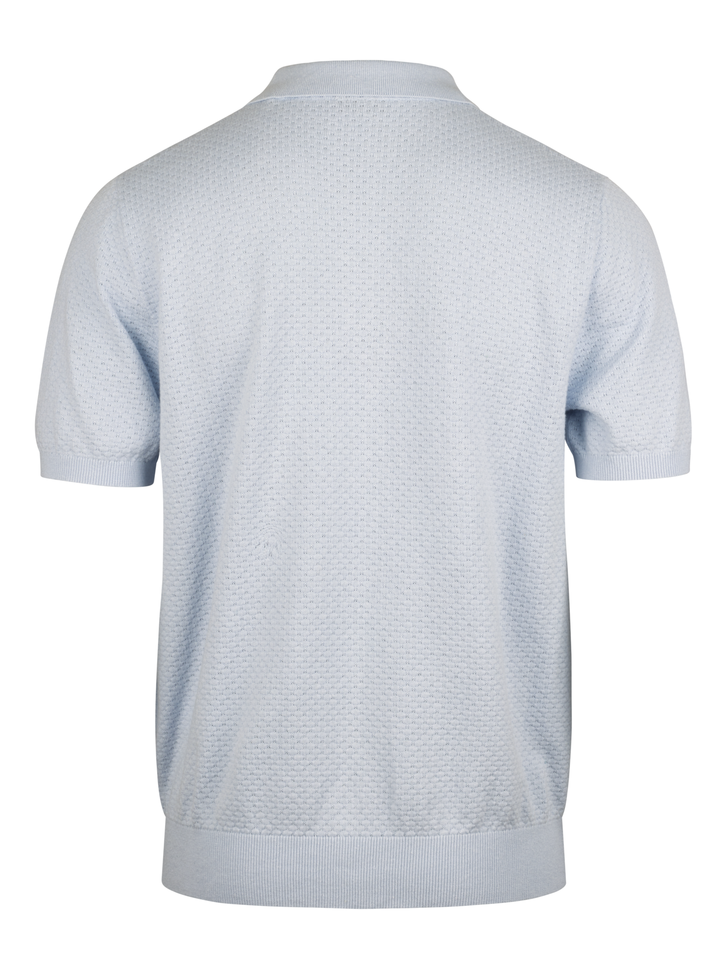 Light blue Textured Polo Shirt | Stenstroms.com